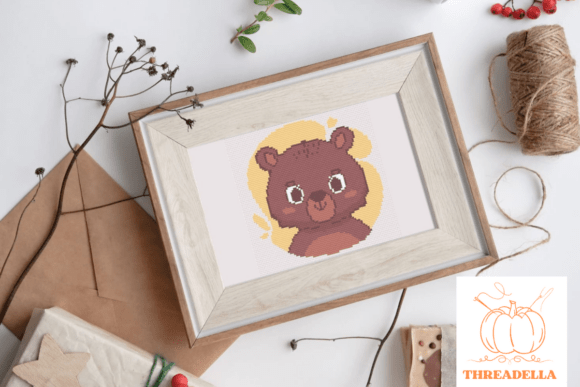 Bear Cross-Stitch Pattern: A Cozy Escape into Woodland Craft