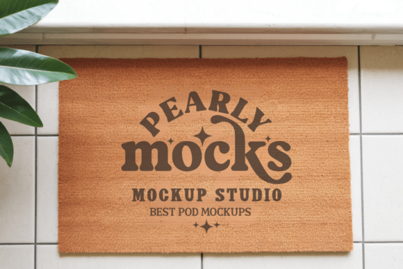 Blank Outdoor Doormat Mockup 12