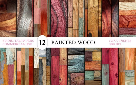 Colorful Painted Wood Texture Background: A Strategic Design Asset for Creative Professionals