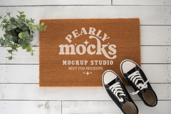 Doormat Mockup, Blank Door Mat Mockup 17: Showcasing Designs with Style