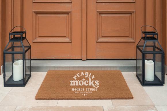 Doormat Mockup, Door Mat Mockup 16: Bringing Design Ideas to Life with Style