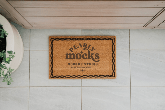Doormat Mockup, Door Mat Mockup 4: Transform Your Designs Into Polished Visuals Instantly