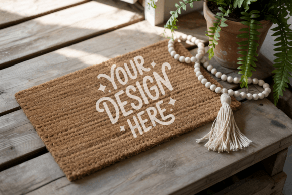 Elevating Design Presentations with Doormat Mockup, Blank Door Mat Mockup 39