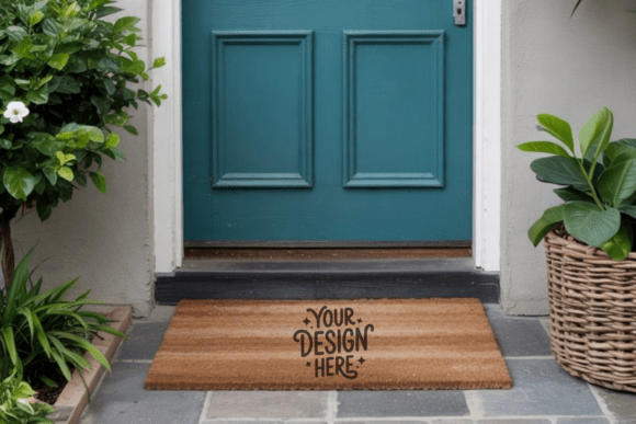 Elevating Design Presentations with Doormat Mockup, Blank Doormat Mockup 17