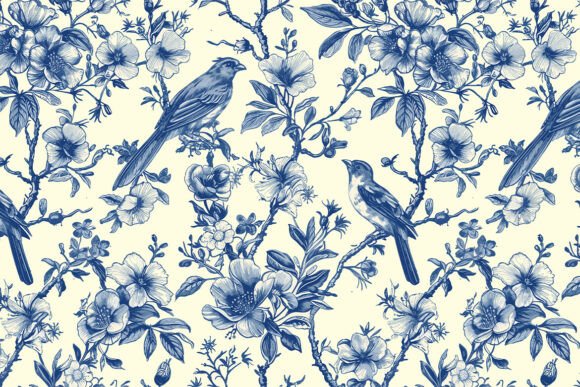 Elevating Design with Toile De Jouy Vintage Kitchen 13 Pattern
