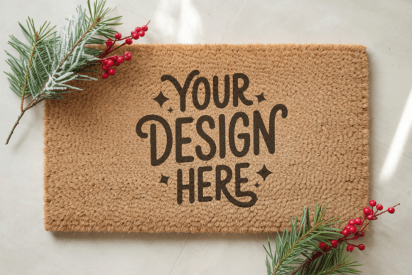 Enhancing Design Presentations with Doormat Mockup, Blank Door Mat Mockup 36