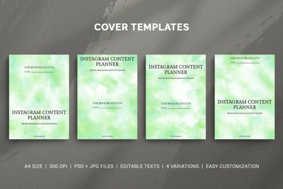 Instagram Content Planner Cover Template: Elevate Your Social Media Planning