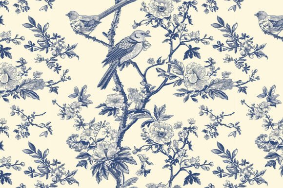 Toile De Jouy Pattern Vintage Kitchen: Timeless Elegance for Creative Projects