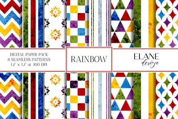 Unlocking Creativity with Rainbow Watercolor Digital Paper and the Vibrant Appeal of Rainbow Geometry
