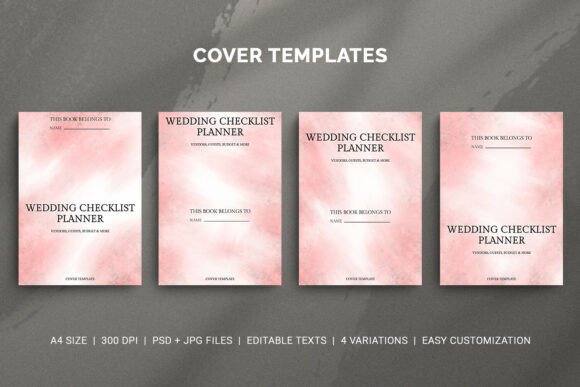 Wedding Checklist Planner Cover Template: A Strategic Tool for Creative Planners and Publishers