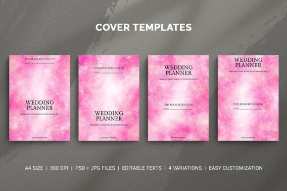 Wedding Planner Cover Template Set: A Practical Choice for Planners and Brides